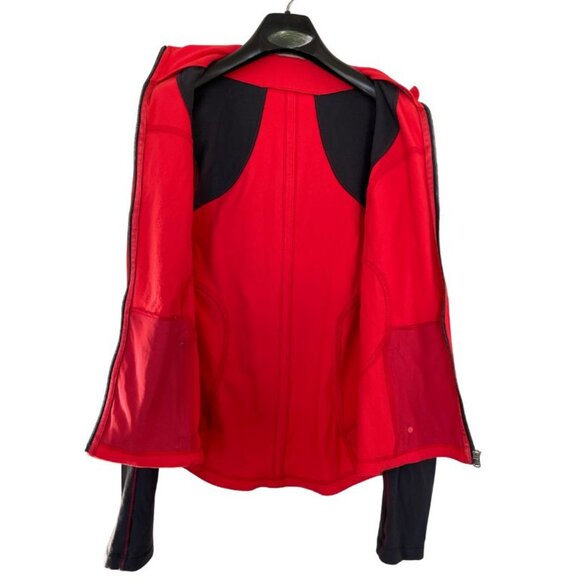 Lululemon Forme Jacket Women's Size 12 Red Black - Picture 5 of 8